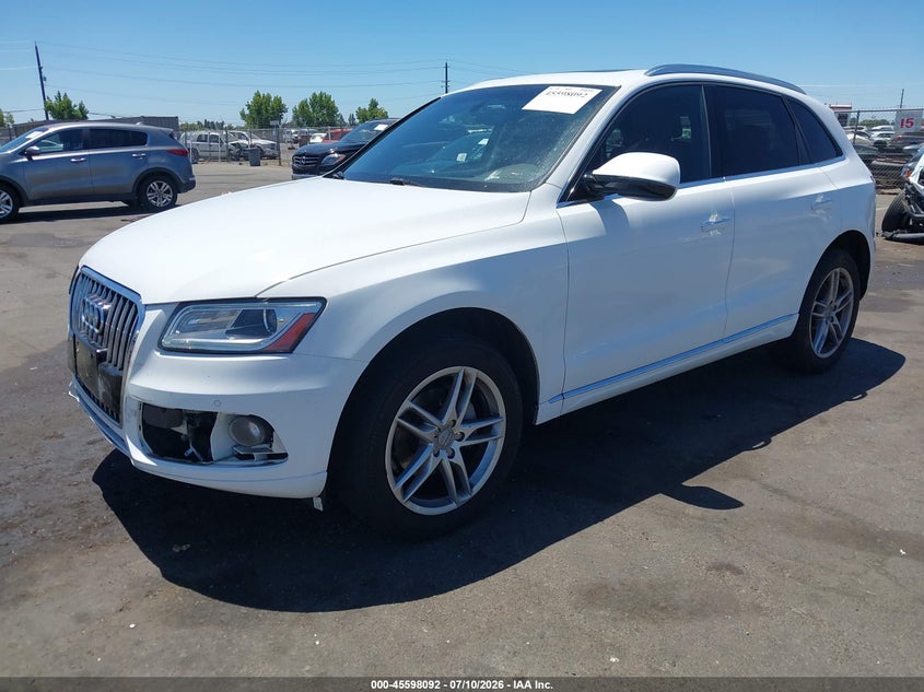2017 Audi Q5 VIN WA1L2AFPXHA021178 IAAI salvage auction — FRONT END, Salvage Title, sold $3,400 on 2026-07-29 (photo 2)