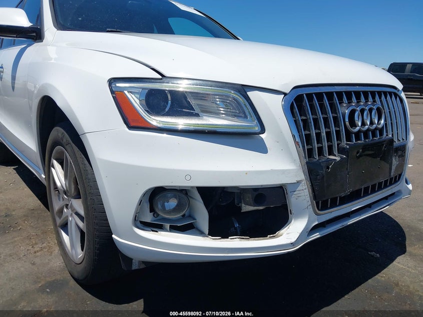 2017 Audi Q5 VIN WA1L2AFPXHA021178 IAAI salvage auction — FRONT END, Salvage Title, sold $3,400 on 2026-07-29 (photo 6)