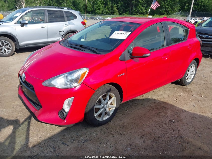 2015 Toyota Prius c VIN JTDKDTB36F1102394 IAAI salvage auction — NORMAL WEAR, Clear (Massachusetts), sold $1,300 on 2026-07-20 (photo 2)