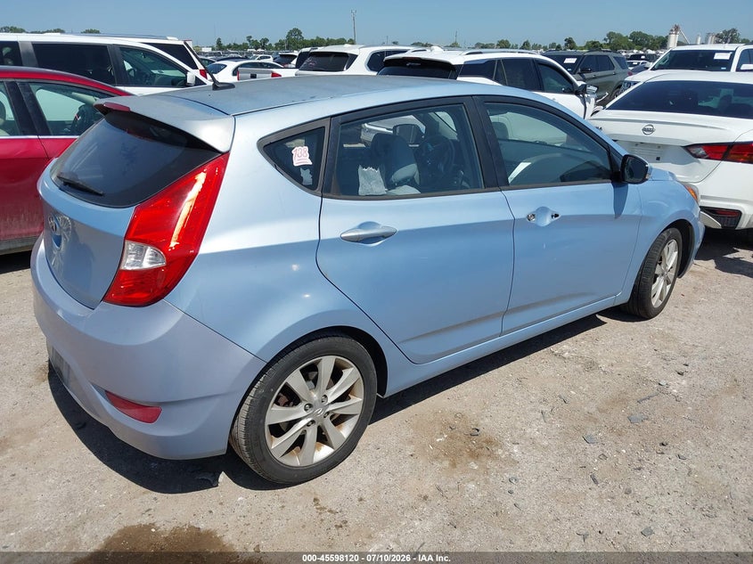 2013 Hyundai Accent VIN KMHCU5AE0DU078491 IAAI salvage auction — NORMAL WEAR, Original (Texas), sold $25 on 2026-07-21 (photo 4)
