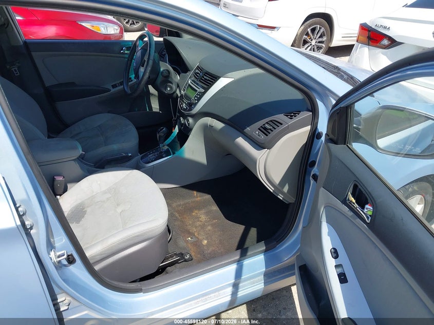 2013 Hyundai Accent VIN KMHCU5AE0DU078491 IAAI salvage auction — NORMAL WEAR, Original (Texas), sold $25 on 2026-07-21 (photo 5)