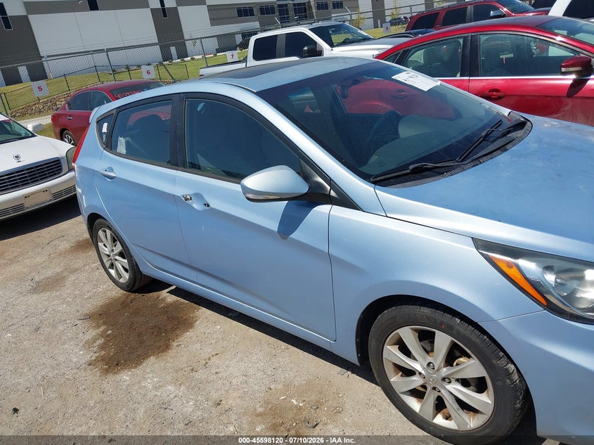 2013 Hyundai Accent VIN KMHCU5AE0DU078491 IAAI salvage auction — NORMAL WEAR, Original (Texas), sold $25 on 2026-07-21 (photo 6)