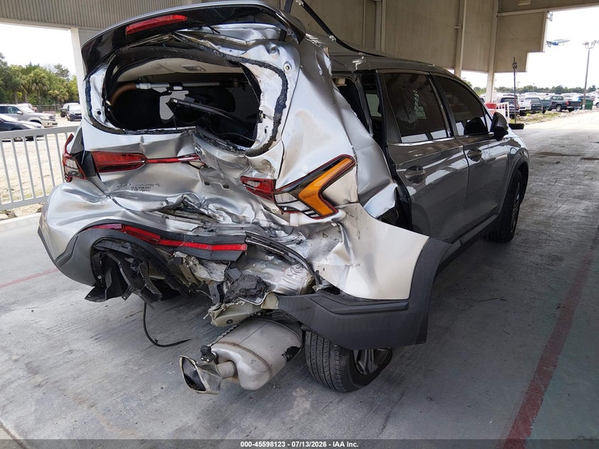 2021 Hyundai Santa fe VIN 5NMS14AJ5MH359967 IAAI salvage auction — REAR END, Rebuildable (Florida), sold $2,550 on 2026-07-26 (photo 4)