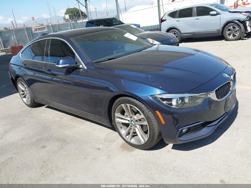 2018 BMW 4er VIN WBA4J1C59JBG79008 IAAI salvage auction — REAR END, Salvage (California), sold $5,450 on 2026-08-05 (photo 1)