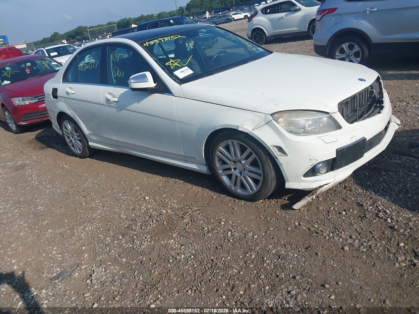 2009 Mercedes-benz C class VIN WDDGF81X69R071709 IAAI salvage auction — LEFT & RIGHT, Bill Of Sale (New York), sold $150 on 2026-08-11 (photo 1)