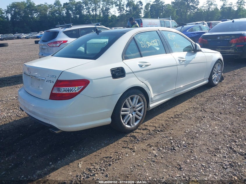 2009 Mercedes-benz C class VIN WDDGF81X69R071709 IAAI salvage auction — LEFT & RIGHT, Bill Of Sale (New York), sold $150 on 2026-08-11 (photo 4)