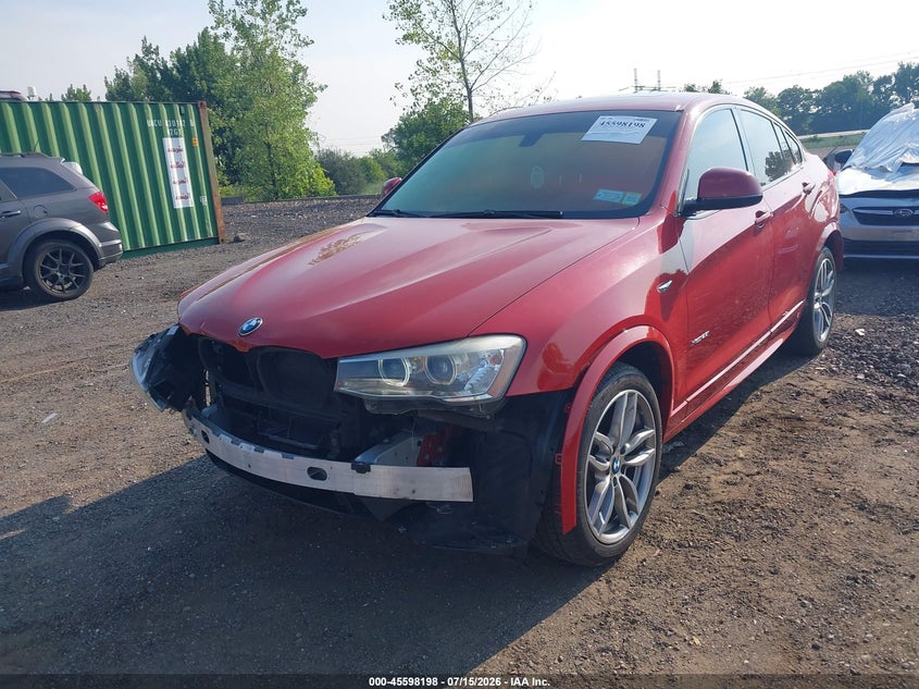 2016 BMW X4 VIN 5UXXW3C55G0R21399 IAAI salvage auction — FRONT & REAR, Mv-907A (New York), sold $1,050 on 2026-07-28 (photo 6)
