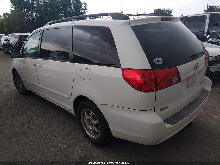 2008 Toyota Sienna VIN 5TDZK23C58S185934 IAAI salvage auction — NORMAL WEAR, Clear (Texas), sold $500 on 2026-07-28 (photo 3)