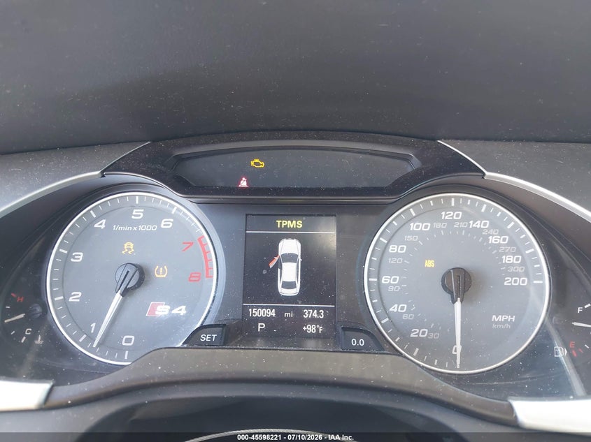 2010 Audi S4 VIN WAUBGAFL5AA185232 IAAI salvage auction — NORMAL WEAR, Clear - Dealer Only (California), sold $1,100 on 2026-07-29 (photo 7)
