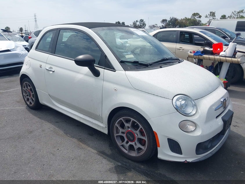2013 Fiat 500 VIN 3C3CFFJH3DT633964 IAAI salvage auction — NORMAL WEAR, Clear - Dealer Only (California), sold $1,050 on 2026-07-30 (photo 1)