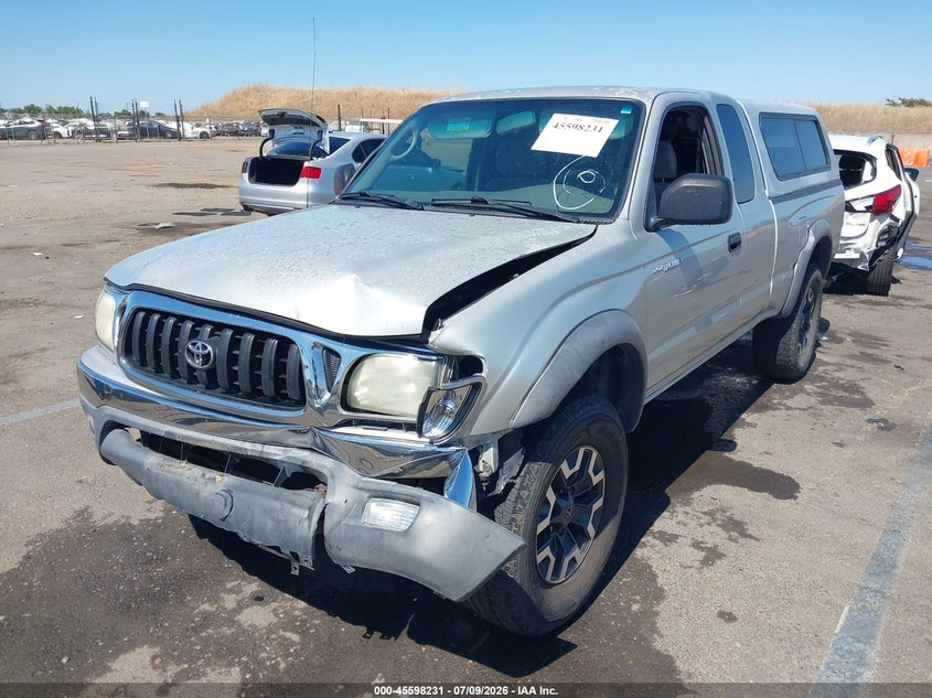 2004 Toyota Tacoma VIN 5TESM92N34Z307226 IAAI salvage auction — FRONT END, Salvage (California), sold $3,050 on 2026-07-31 (photo 2)