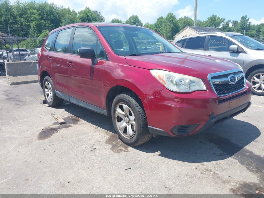 2014 Subaru Forester VIN JF2SJAAC0EH484637 IAAI salvage auction — NORMAL WEAR, Clear (Connecticut), sold $625 on 2026-07-23 (photo 1)