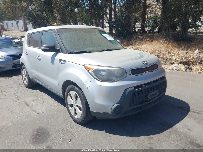 2016 Kia Soul VIN KNDJN2A29G7872244 IAAI salvage auction — NORMAL WEAR, Clear - Dealer Only (California), sold $550 on 2026-07-28 (photo 1)