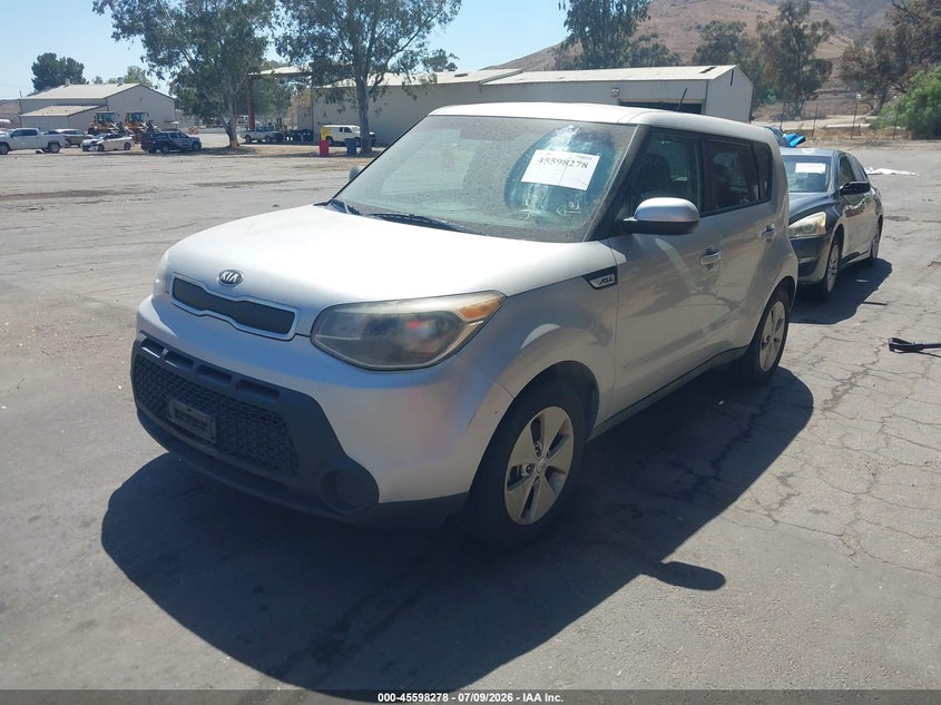 2016 Kia Soul VIN KNDJN2A29G7872244 IAAI salvage auction — NORMAL WEAR, Clear - Dealer Only (California), sold $550 on 2026-07-28 (photo 2)