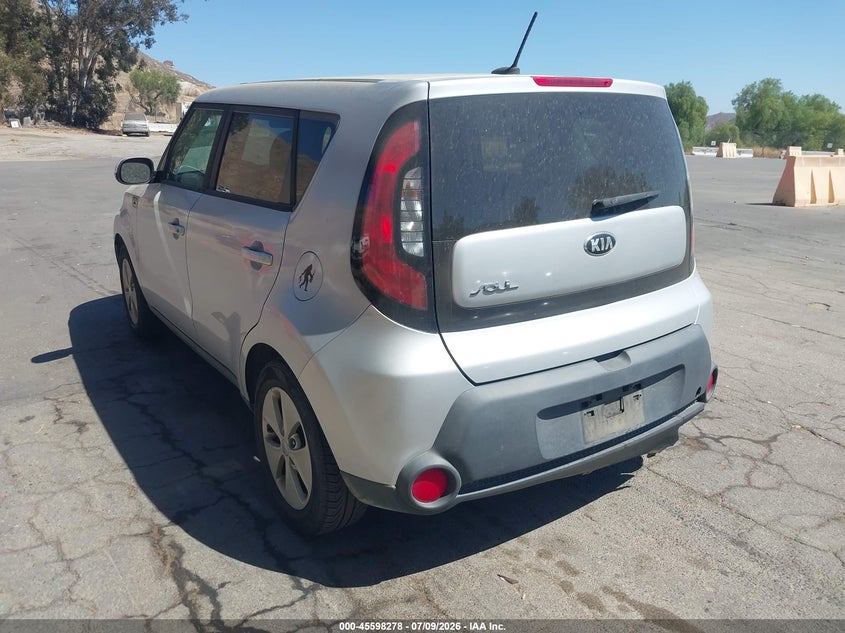 2016 Kia Soul VIN KNDJN2A29G7872244 IAAI salvage auction — NORMAL WEAR, Clear - Dealer Only (California), sold $550 on 2026-07-28 (photo 3)