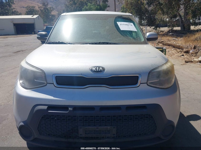 2016 Kia Soul VIN KNDJN2A29G7872244 IAAI salvage auction — NORMAL WEAR, Clear - Dealer Only (California), sold $550 on 2026-07-28 (photo 6)