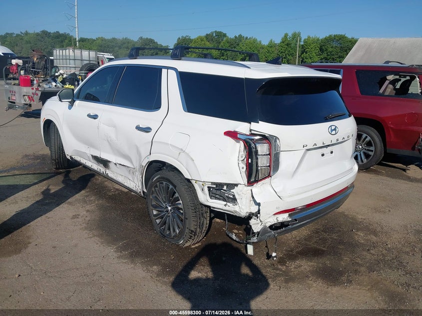 2024 Hyundai Palisade VIN KM8R7DGE1RU730366 IAAI salvage auction — LEFT SIDE, Salvage Title, sold $11,100 on 2026-08-01 (photo 3)