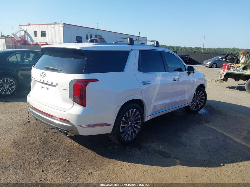 2024 Hyundai Palisade VIN KM8R7DGE1RU730366 IAAI salvage auction — LEFT SIDE, Salvage Title, sold $11,100 on 2026-08-01 (photo 4)