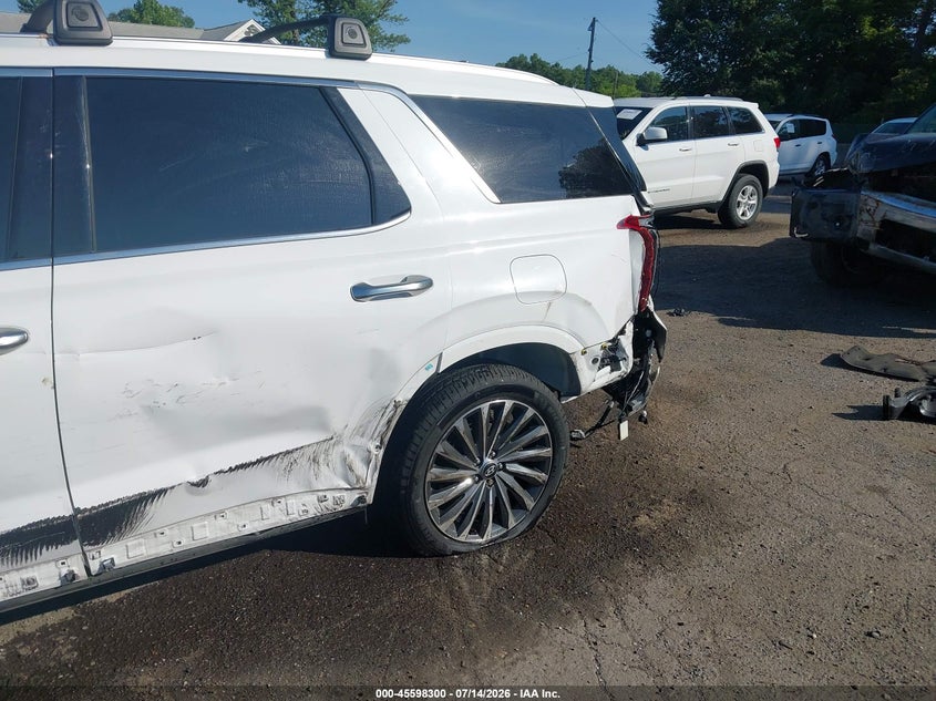 2024 Hyundai Palisade VIN KM8R7DGE1RU730366 IAAI salvage auction — LEFT SIDE, Salvage Title, sold $11,100 on 2026-08-01 (photo 6)