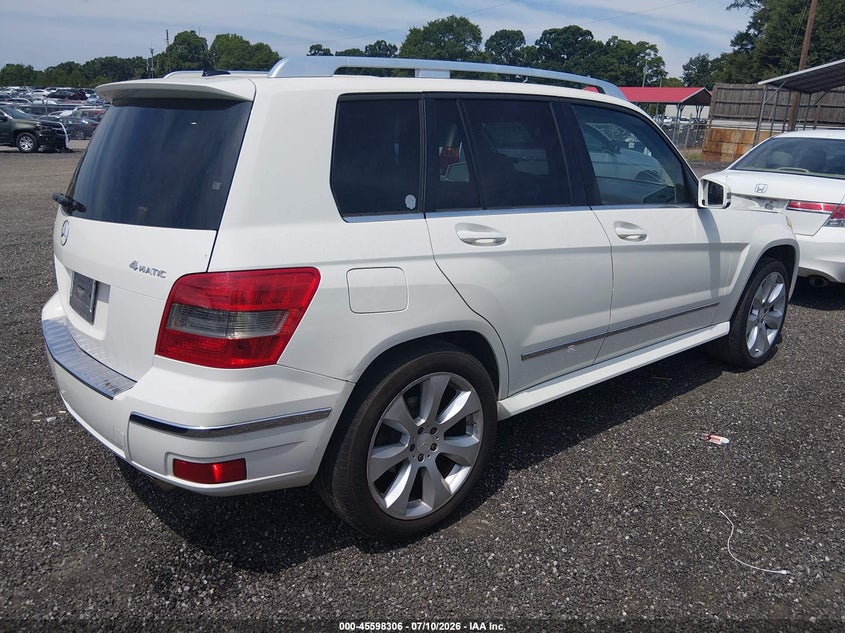 2010 Mercedes-benz Glk-class VIN WDCGG8HB5AF309857 IAAI salvage auction — NORMAL WEAR, Repossession Paperwork (South Carolina), sold $725 on 2026-08-04 (photo 4)