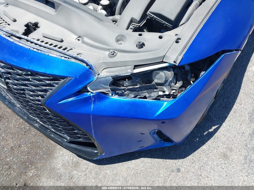 2025 Lexus Is VIN JTHBA1D25S5135731 IAAI salvage auction — FRONT & REAR, Salvage (California), sold $15,550 on 2026-07-28 (photo 6)