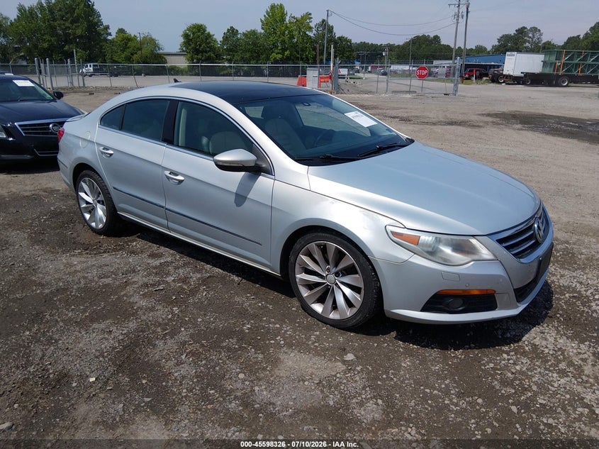2010 Volkswagen Cc VIN WVWEU7AN7AE567033 IAAI salvage auction — REAR END, Clear (Virginia), sold $575 on 2026-08-07 (photo 1)