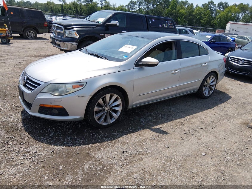 2010 Volkswagen Cc VIN WVWEU7AN7AE567033 IAAI salvage auction — REAR END, Clear (Virginia), sold $575 on 2026-08-07 (photo 2)