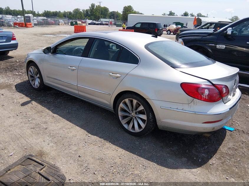 2010 Volkswagen Cc VIN WVWEU7AN7AE567033 IAAI salvage auction — REAR END, Clear (Virginia), sold $575 on 2026-08-07 (photo 3)