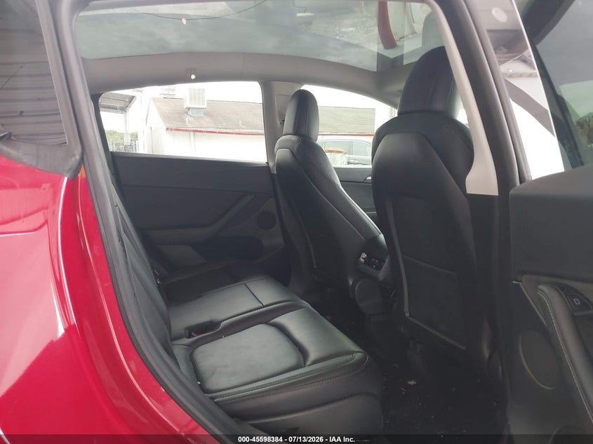 2023 Tesla Model y VIN 7SAYGAEEXPF668153 IAAI salvage auction — LEFT FRONT, Wait Title, sold $9,600 on 2026-08-22 (photo 8)