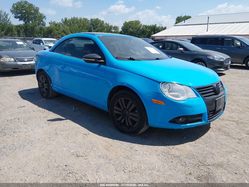 2009 Volkswagen Eos VIN WVWAA71F39V015296 IAAI salvage auction — RIGHT SIDE, Salvage (Iowa), sold $1,125 on 2026-08-03 (photo 1)