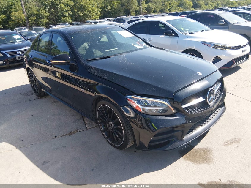 2021 Mercedes-benz C class VIN W1KWF8DB2MR614073 IAAI salvage auction — NORMAL WEAR, Original (Texas), sold $11,525 on 2026-08-17 (photo 1)