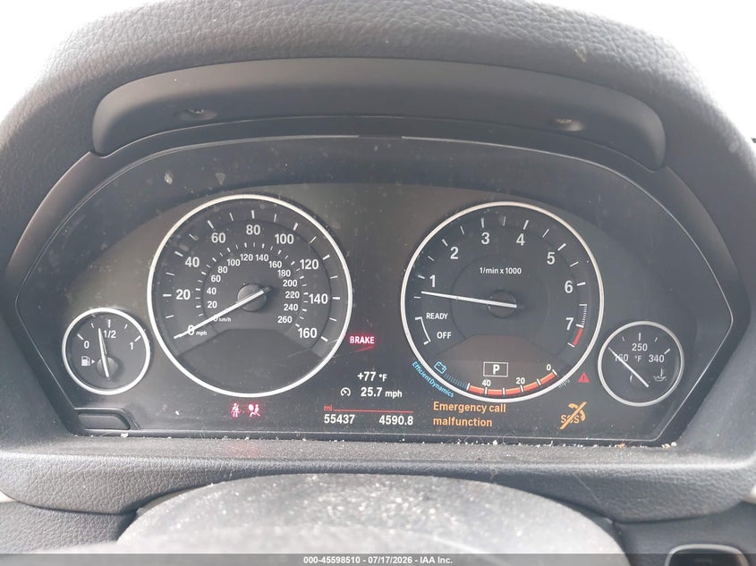 2018 BMW 3er VIN WBA8A3C56JA494754 IAAI salvage auction — RIGHT FRONT, Wait Title, sold $5,200 on 2026-08-18 (photo 7)