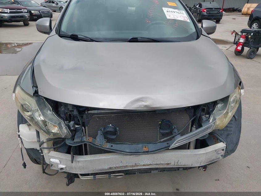 2009 Nissan Murano VIN JN8AZ18W49W208342 IAAI salvage auction — FRONT & REAR, Salvage (Texas), sold $325 on 2026-07-29 (photo 6)