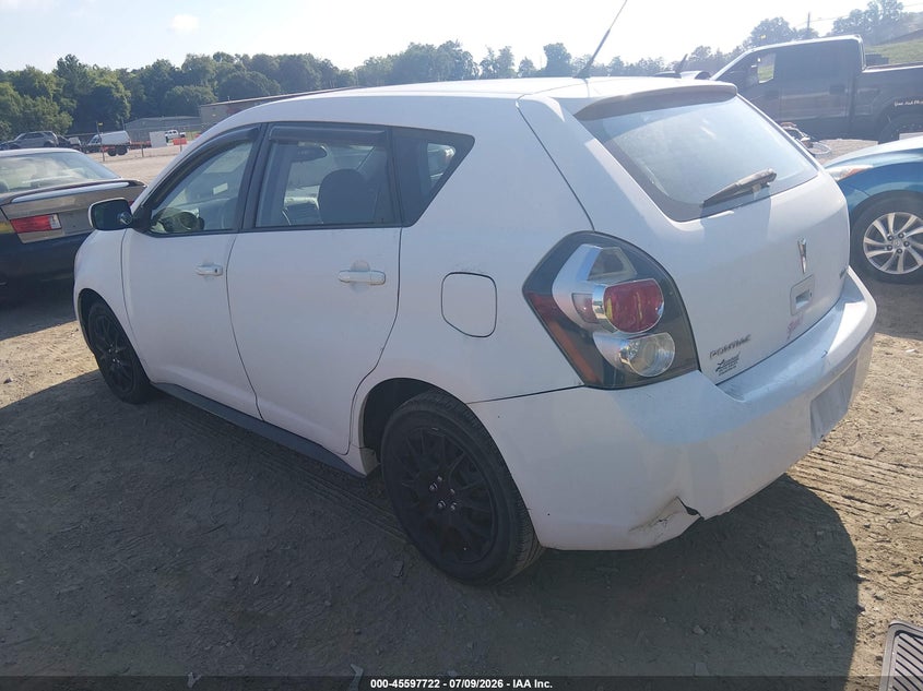 2009 Pontiac Vibe VIN 5Y2SP67059Z444562 IAAI salvage auction — NORMAL WEAR, Clear (Tennessee), sold $300 on 2026-07-15 (photo 3)