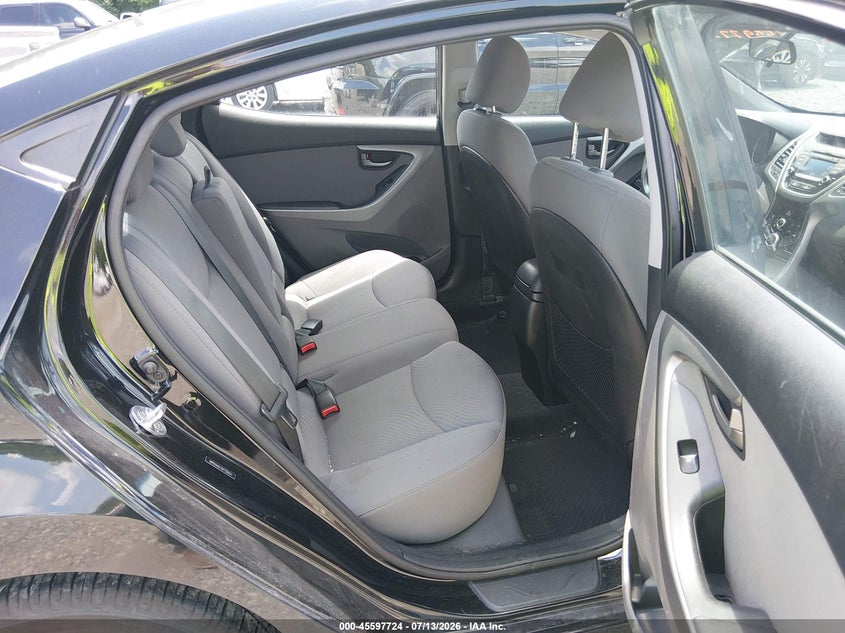 2016 Hyundai Elantra VIN 5NPDH4AE7GH725023 IAAI salvage auction — NORMAL WEAR, Clear (Tennessee), sold $1,675 on 2026-07-24 (photo 8)