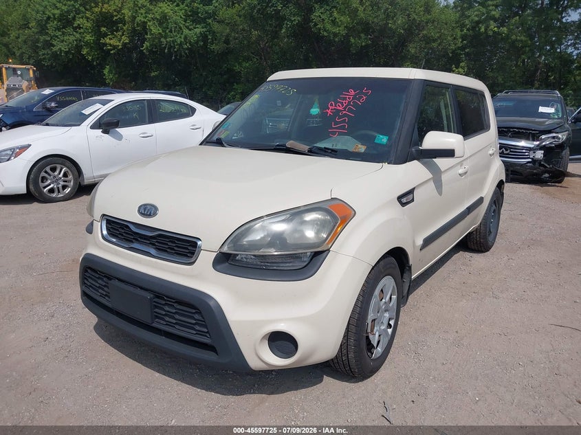 2012 Kia Soul VIN KNDJT2A51C7464220 IAAI salvage auction — NORMAL WEAR, Clear (Indiana), sold $675 on 2026-07-29 (photo 2)