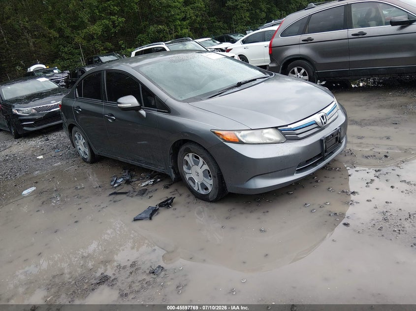 2012 Honda Civic VIN JHMFB4F27CS002811 IAAI salvage auction — NORMAL WEAR, Clear (South Carolina), sold $250 on 2026-07-28 (photo 6)