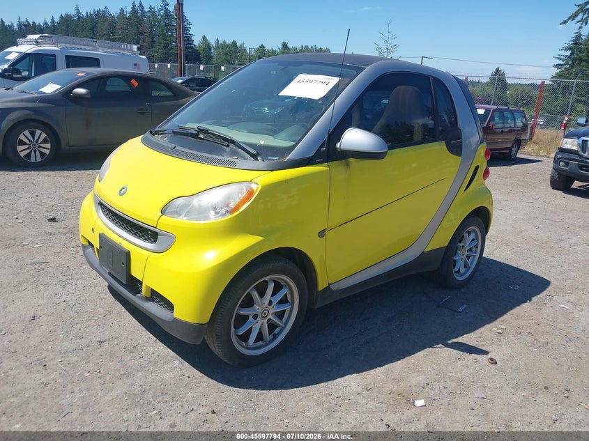 2008 Smart Fortwo VIN WMEEJ31X38K121896 IAAI salvage auction — RIGHT REAR, Clear (Washington), sold $1,975 on 2026-07-29 (photo 2)