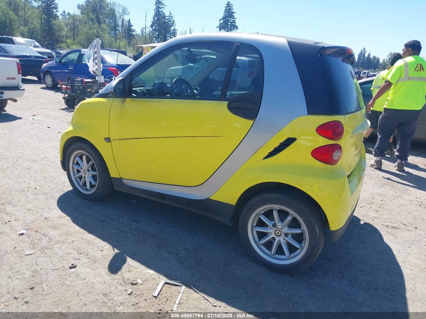 2008 Smart Fortwo VIN WMEEJ31X38K121896 IAAI salvage auction — RIGHT REAR, Clear (Washington), sold $1,975 on 2026-07-29 (photo 3)