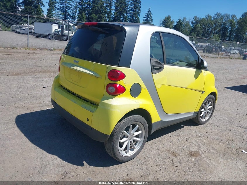 2008 Smart Fortwo VIN WMEEJ31X38K121896 IAAI salvage auction — RIGHT REAR, Clear (Washington), sold $1,975 on 2026-07-29 (photo 4)