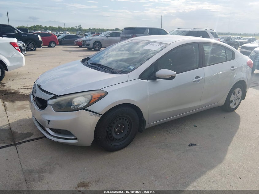 2014 Kia Forte VIN KNAFK4A60E5175869 IAAI salvage auction — NORMAL WEAR, Original (Texas), sold $1,050 on 2026-07-17 (photo 2)
