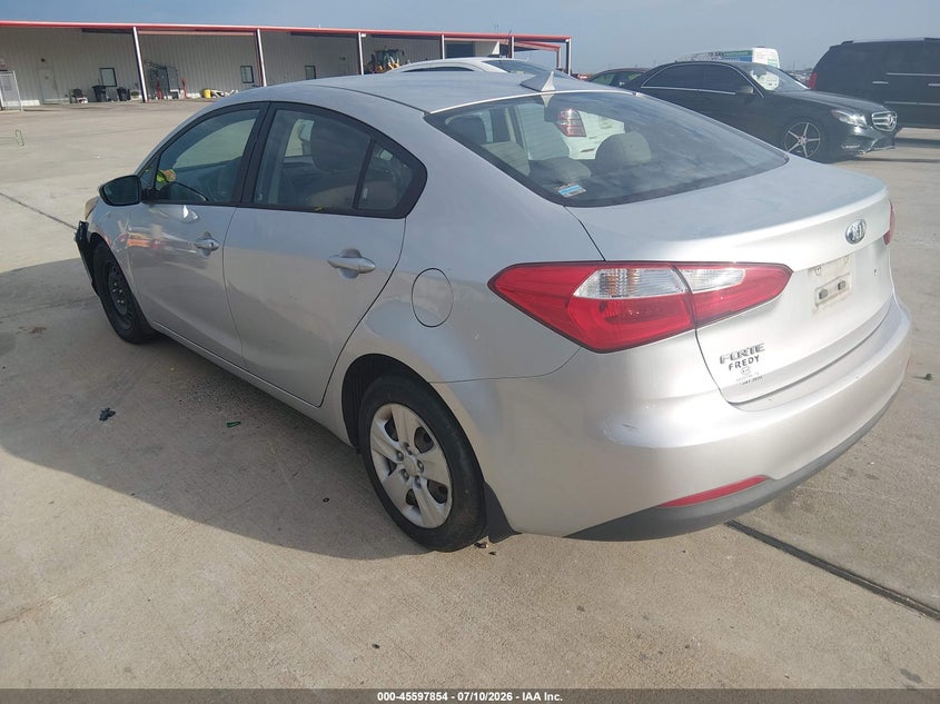 2014 Kia Forte VIN KNAFK4A60E5175869 IAAI salvage auction — NORMAL WEAR, Original (Texas), sold $1,050 on 2026-07-17 (photo 3)