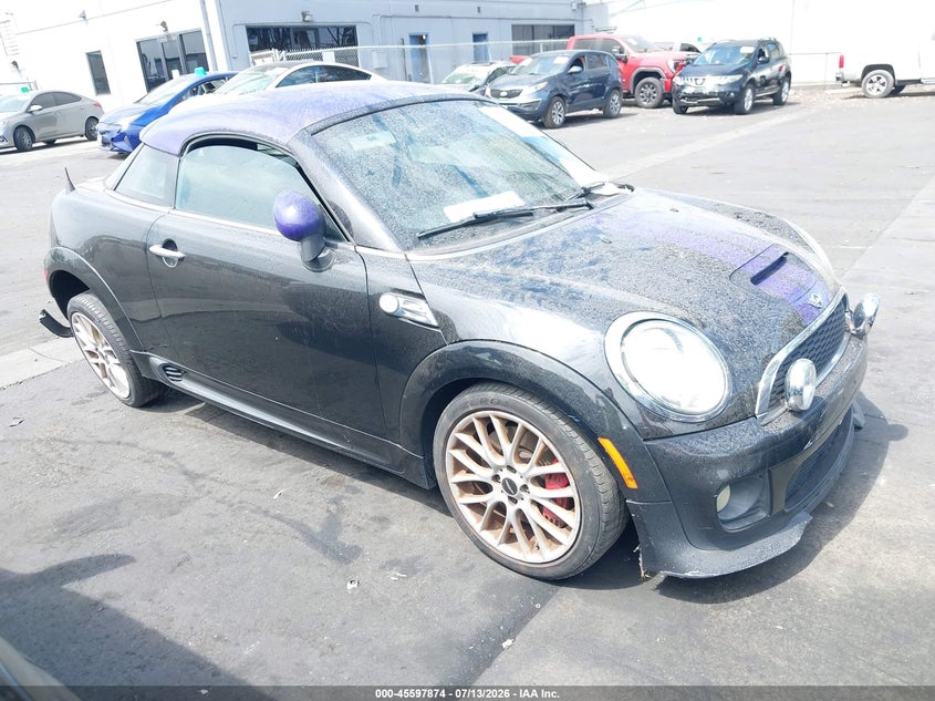 2012 Mini Cooper VIN WMWSX5C5XCT141554 IAAI salvage auction — LEFT & RIGHT, Salvage Title, sold $1,125 on 2026-08-19 (photo 1)