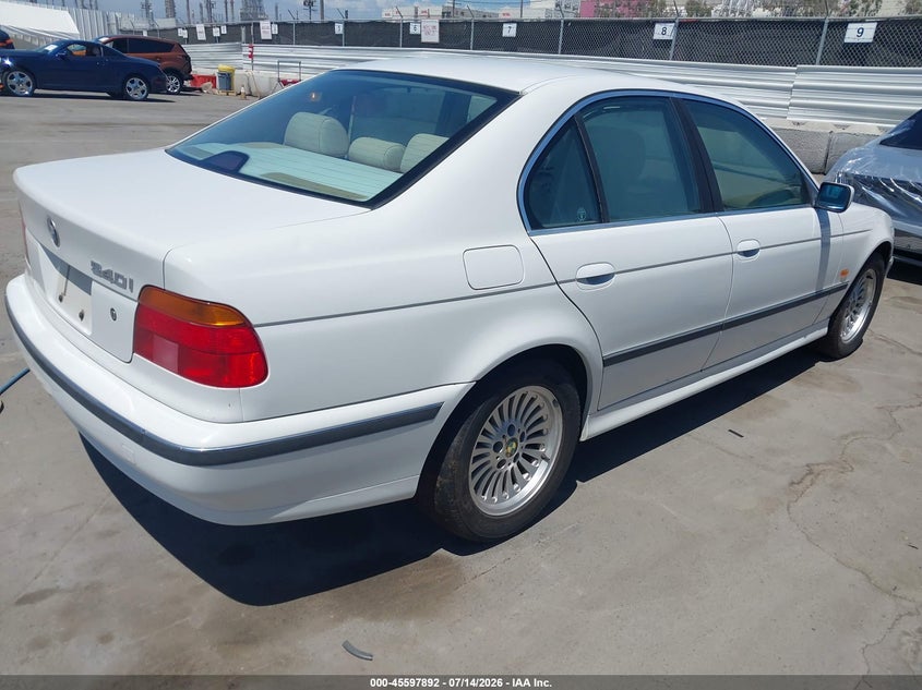 1998 BMW 5 series VIN WBADE6325WBW61276 IAAI salvage auction — FRONT END, Clear - Dealer Only (California), sold $25 on 2026-07-22 (photo 4)