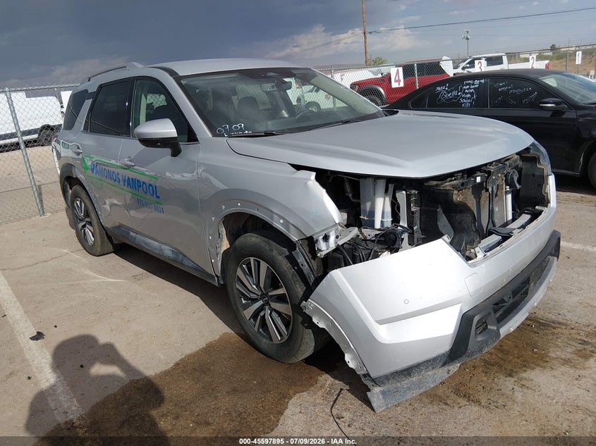 2025 Nissan Pathfinder VIN 5N1DR3CA6SC226828 IAAI salvage auction — RIGHT FRONT, Salvage Title, sold $15,400 on 2026-07-29 (photo 1)