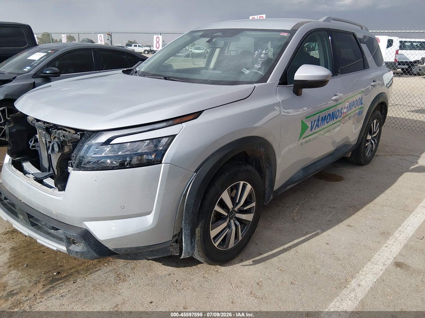 2025 Nissan Pathfinder VIN 5N1DR3CA6SC226828 IAAI salvage auction — RIGHT FRONT, Salvage Title, sold $15,400 on 2026-07-29 (photo 2)