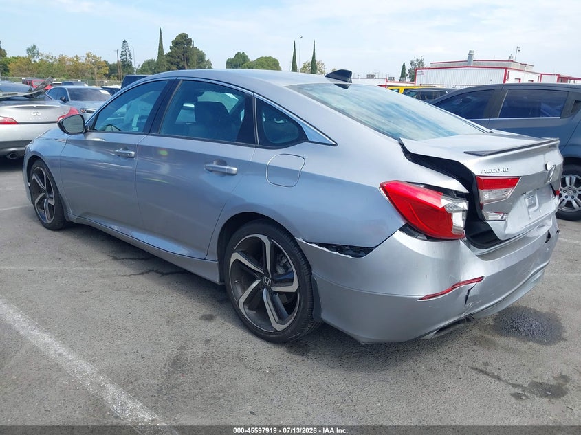 2022 Honda Accord VIN 1HGCV1F36NA095804 IAAI salvage auction — REAR END, Wait Title, sold $5,700 on 2026-10-05 (photo 3)