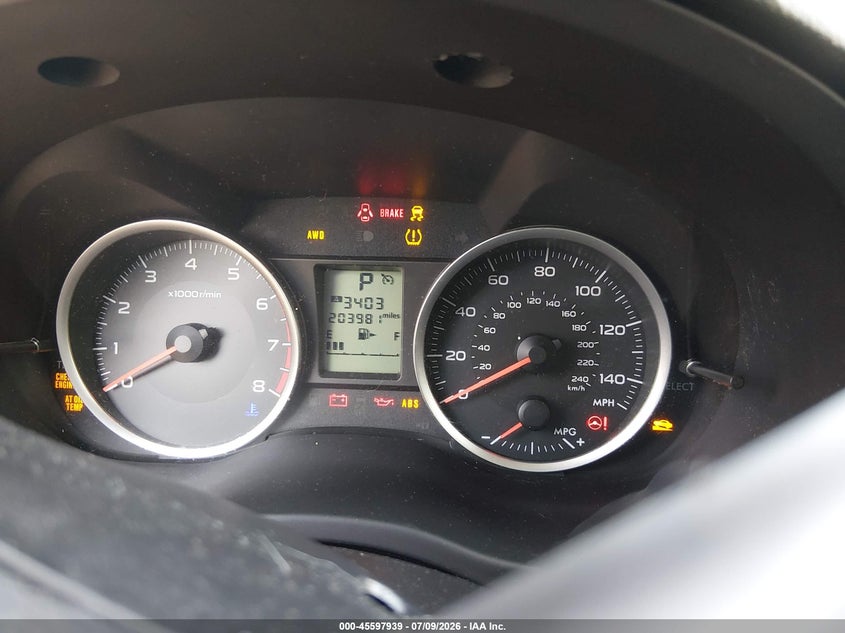 2014 Subaru Forester VIN JF2SJAAC1EH450478 IAAI salvage auction — NORMAL WEAR, Clear (Tennessee), sold $25 on 2026-07-30 (photo 7)