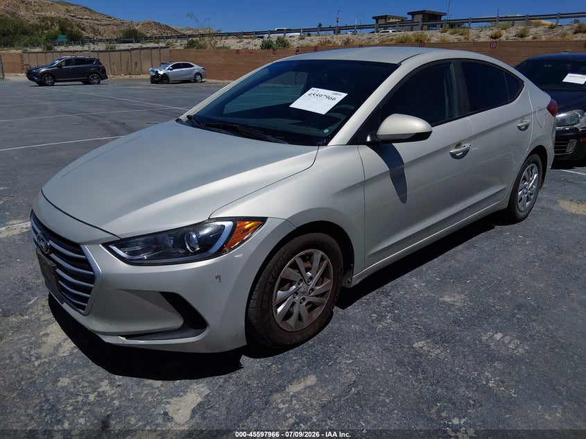2017 Hyundai Elantra VIN KMHD74LF8HU084380 IAAI salvage auction — NORMAL WEAR, Clear (California), sold $2,150 on 2026-07-15 (photo 2)