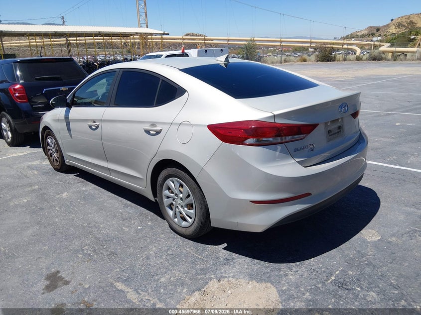 2017 Hyundai Elantra VIN KMHD74LF8HU084380 IAAI salvage auction — NORMAL WEAR, Clear (California), sold $2,150 on 2026-07-15 (photo 3)